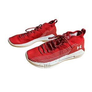 Under Amour Men's Charged Bandit 3 Sneaker/shoe. athletic Red. Size 10.5 w/box.